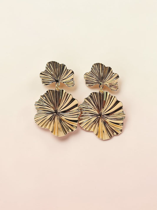 Aretes Abanico Gold